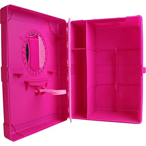 Barbie 8-Doll Multi-Compartment Storage Case with New and Improved