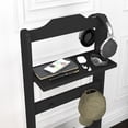 thumbnail image 3 of Garment Rack Portable Clothes Stand With Shoe Rack Top Tray Organizer Hook Shoe Rack Suit Coat Rack Hanger Stand For Bedroom, 3 of 9