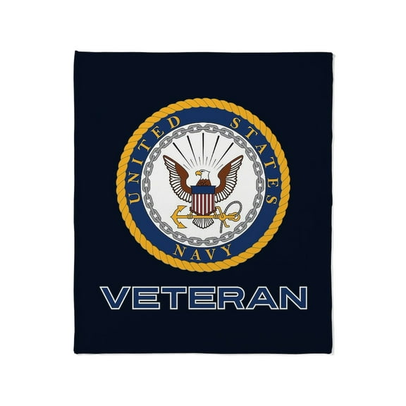 CafePress - U.S. Navy Veteran Throw Blanket - Soft Fleece Throw Blanket, 50"x60" for All Ages
