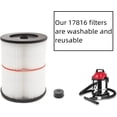 thumbnail image 5 of 17816 Replacement Filter For Craftsman 9-17816 Wet/Dry Vacuum Cleaner Fit 5 gallon,2 pack, 5 of 5