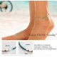 thumbnail image 3 of Jeweky Boho Beaded Ankle Bracelets Turquoise Anklets Chain Beach Adjustable Foot Jewelry for Women and Girls (Blue) - -, 3 of 4