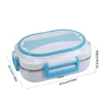 thumbnail image 3 of Wzzjkit Three Compartments Leakage Proof Heating Electrical Lunch Box Plug in Heat Preservation Two in One Lunch Box, 3 of 6