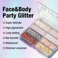 thumbnail image 6 of Hauiodp 8 Colors Face Body Glitter Holographic Changing Sparkling Mermaid Sequins For Women Girls Music Festival Party Makeup, 6 of 9