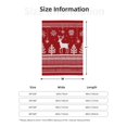 thumbnail image 3 of Knitted Christmas Deer Snow (2) Throw Blanket for Stylish Warm Winter Cabin Ultra-Soft Micro Fleece Blanket, Premium Microfiber, Silky Soft, Plush, Warm and Lightweight for Couch, Sofa, Bed - 50"X40", 3 of 5
