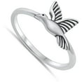thumbnail image 4 of Dove Bird Peace Love Ring .925 Sterling Silver Band Jewelry Female Male Unisex Size 5, 4 of 4