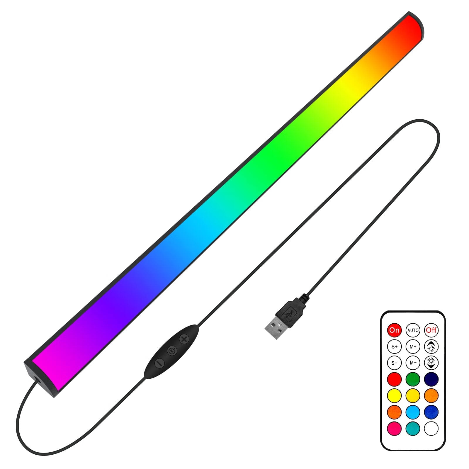 FERSWE RGBIC Under Monitor Light Bar, Dream Color Gaming Light Bar with