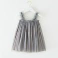 thumbnail image 2 of Fsqjgq Baby Girl Clothes Girls Beach Dress Cute Girls Outfits Size 10-24 Dark Gray Toddler Girls Sleeveless Tulle Holiday Party Dress Dance Party Princess Dresses Clothes 130, 2 of 3