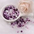 thumbnail image 3 of 150Pcs 3-8MM Pearls Beads Artificial Pearls with Hole for Craft Jewelry Making, 3 of 21