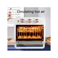 thumbnail image 6 of Large Capacity Countertop Oven with Air Frying Function, Toaster, Broiler, and Baking Capabilities for Healthy Cooking, Featuring Stainless Steel Finish and Visible Window in Pink Color, 6 of 9