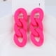 thumbnail image 2 of Pendientes de verano frescos con forma de cadena de diamantes de colores fluorescentes huecos y sencillos con pintura en aerosol acrílica para mujer, 2 of 3
