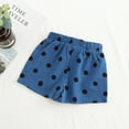 thumbnail image 2 of PINQI Unisex Kids Breathable Shorts Toddler Kids Baby Girls Boys Linen Pocket Polka Dot Elasticated Waist Shorts for 1-6 Years, 2 of 3