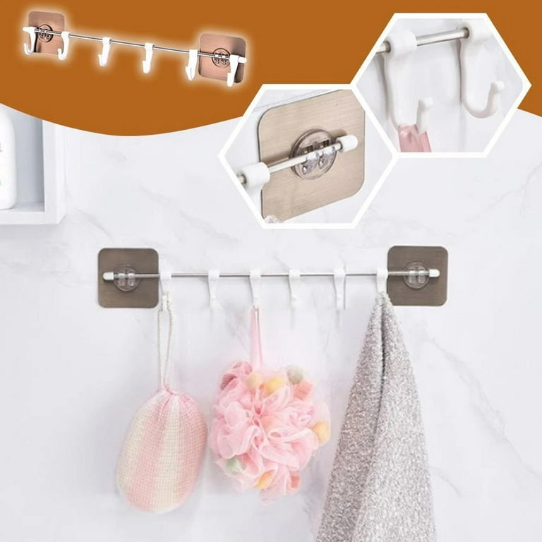Pgeraug Command Hooks, A Hook Six Creative Self-Adhesive Hooks