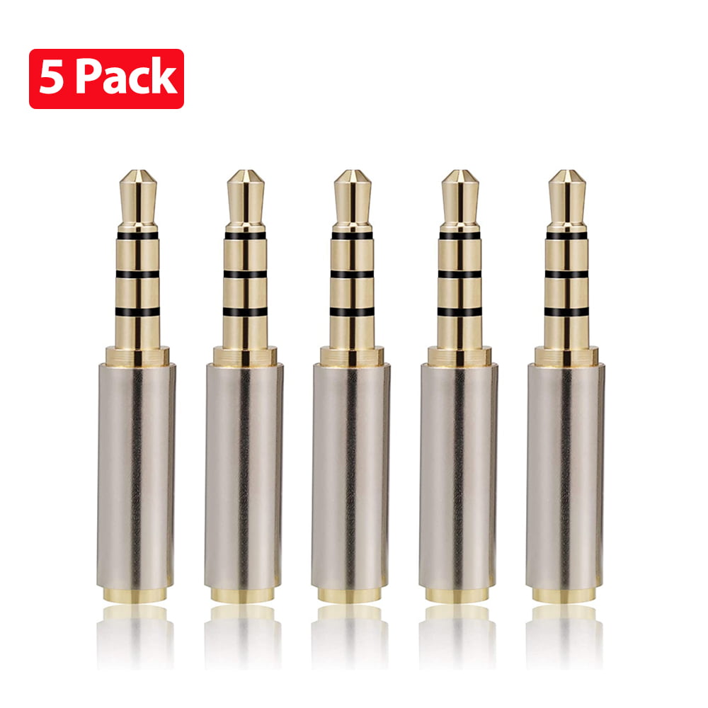 Gold 3.5mm Male to 2.5mm Female Stereo Audio Headphone Jack Adapter Converter sx