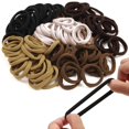thumbnail image 3 of Bradem 5-Color Cotton Hair Ties&nbsp;- High Elastic No-Crease, Metal-Free Ponytail Holders for Women & Girls, 3 of 8