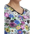 thumbnail image 5 of Scrubstar Women's "Fun Floral" V-Neck Print Scrub Top WM22T738GC, 5 of 5