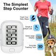 thumbnail image 4 of Hootek 3D Pedometer for Walking, Simple Step Counter with Large Digital Display, Step Tracker with Removable Clip Lanyard, Accurately Track Steps for Men Women Kids Adults Seniors, White, 4 of 7