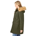 thumbnail image 3 of Woman Within Plus Size Arctic Parka Jacket & Hood 34" Long Down Blend Winter Coat, 3 of 6