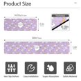 thumbnail image 3 of Yayeee Faucet Mat for Kitchen Sink 14.7" Diatomite Long Splash Guard Pad, Purple Cartoon Rabbit Pattern, 3 of 7