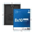 thumbnail image 4 of Mainstays Picture Frames, 8 x 10, Black, Front-Loading, Wall or Tabletop, Set of 3, 4 of 8