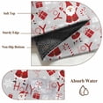 thumbnail image 2 of Christmas Santa Claus Kitchen Runner Rug 2x6 Washable Runners for Hallway Non Slip Xmas Snowflake New Year Large Area Rug Indoor Floor Carpet for Bathroom Laundry Entryway Bedroom Living Room, 2 of 8