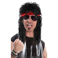 thumbnail image 2 of Black 80s Rocker Wig Costume Accessory, 2 of 2