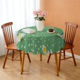thumbnail image 3 of Round Tablecloth 60 Inch Daisy Table Cover Floral Print Wrinkle Free Kitchen Dining, 3 of 5