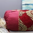 thumbnail image 3 of Natural Geo Red/Gold Gao Takiya Bolster Pillow (Set of 2), 3 of 4