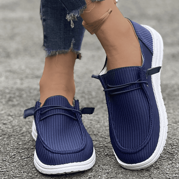 Womens Slip On Casual Shoes for Women | Lightweight Canvas Sneakers | Memory Foam Loafers Shoes