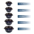 thumbnail image 4 of Juego de ollas con tapa de Peltre 10 pz International Azul Shorbull, 4 of 7