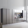 thumbnail image 4 of Newboti Furniture Nova Series Wood Utility Storage Garage Cabinet in Metallic Gray / Nova Series Wall Mounted Wood Utility Storage Garage Cabinet in Metallic Gray (32 in W x 72 in H x 20 in D) 17527, 4 of 15