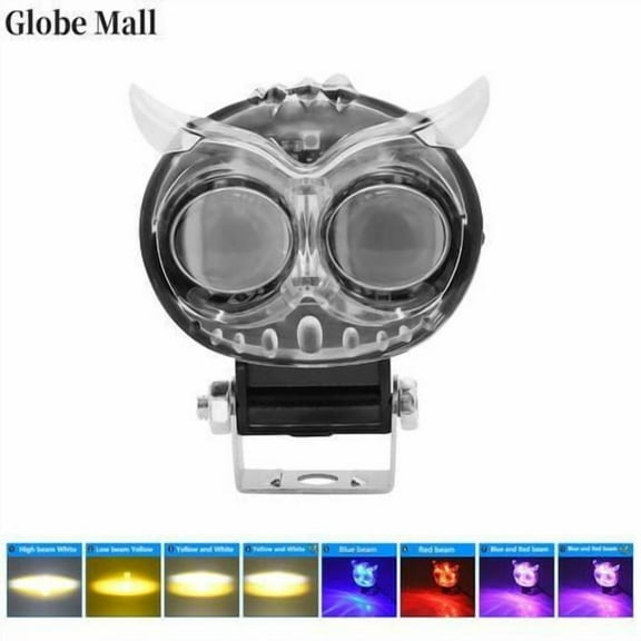 1 PCS Motorcycle LED Driving Lights 30W 6000K/3000K/4500K 8 Modes