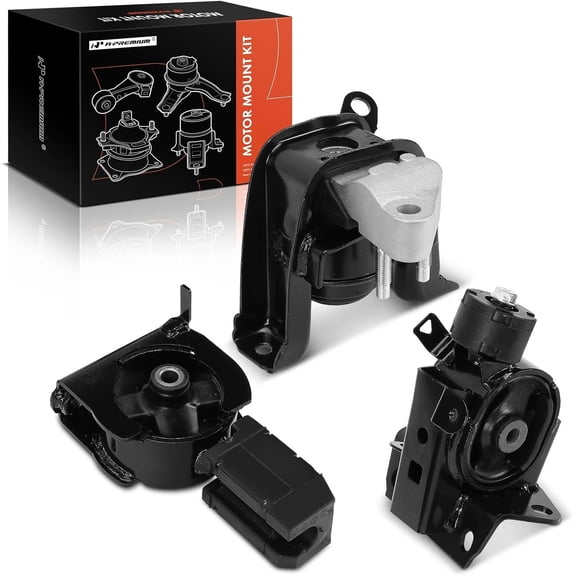 A-Premium 3PCS Engine Motor Mount and Transmission Mount Set Compatible with Toyota Corolla, Matrix & Pontiac Vibe, 2003-2008, 1.8L, Automatic Transmission, Replace# 88969066, 88969061