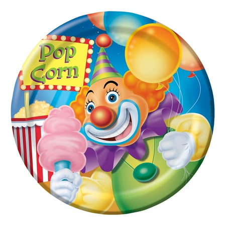 Tom Plate - 8 Pack 6 7/8 Round Luncheon Plate Big Top Birthday