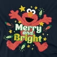 thumbnail image 2 of Sesame Street Christmas Merry And Bright Elmo Youth Long Sleeve T Shirt, Navy, Small, 2 of 3