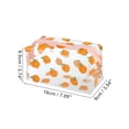 thumbnail image 4 of 1 Pc Women Portable Clear Makeup Bag for Vacation Business Travel Orange, 4 of 4