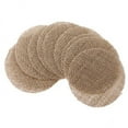 thumbnail image 1 of Shangren 2x10Pieces Rustic Burlap Hessian Jute Round Pieces Sewing Craft DIY brown 2 Pcs, 1 of 7