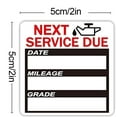 thumbnail image 3 of Oil Change Stickers Static Cling, 150pcs 2x2 Inches Oil Change Reminder Sticker for Windshield with No Residue, Clear Next Service Due Labels for Car Auto Vehicle Window, 3 of 5