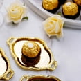 thumbnail image 2 of Efavormart 12 Pack - 4.5" Gold Oval Mini Candy Display Tray Favors - Baroque Design for Wedding, Bridal Shower, Baby shower, Birthday, Candy Jars Decorations, 2 of 11