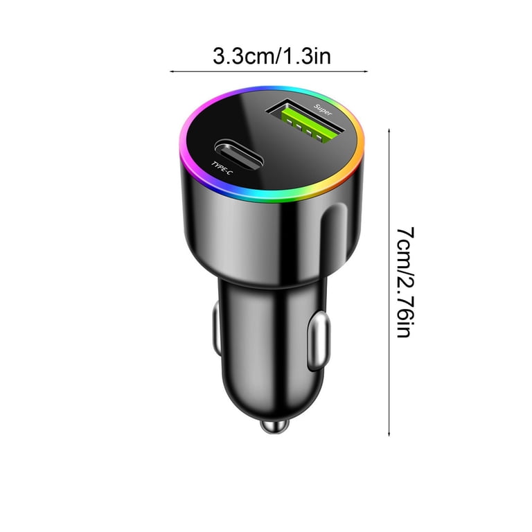cigarette lighter adapter walmart CableVantage Black 3 Way Auto Car Socket Splitter DC 12V Charger USB to 12V DC Car