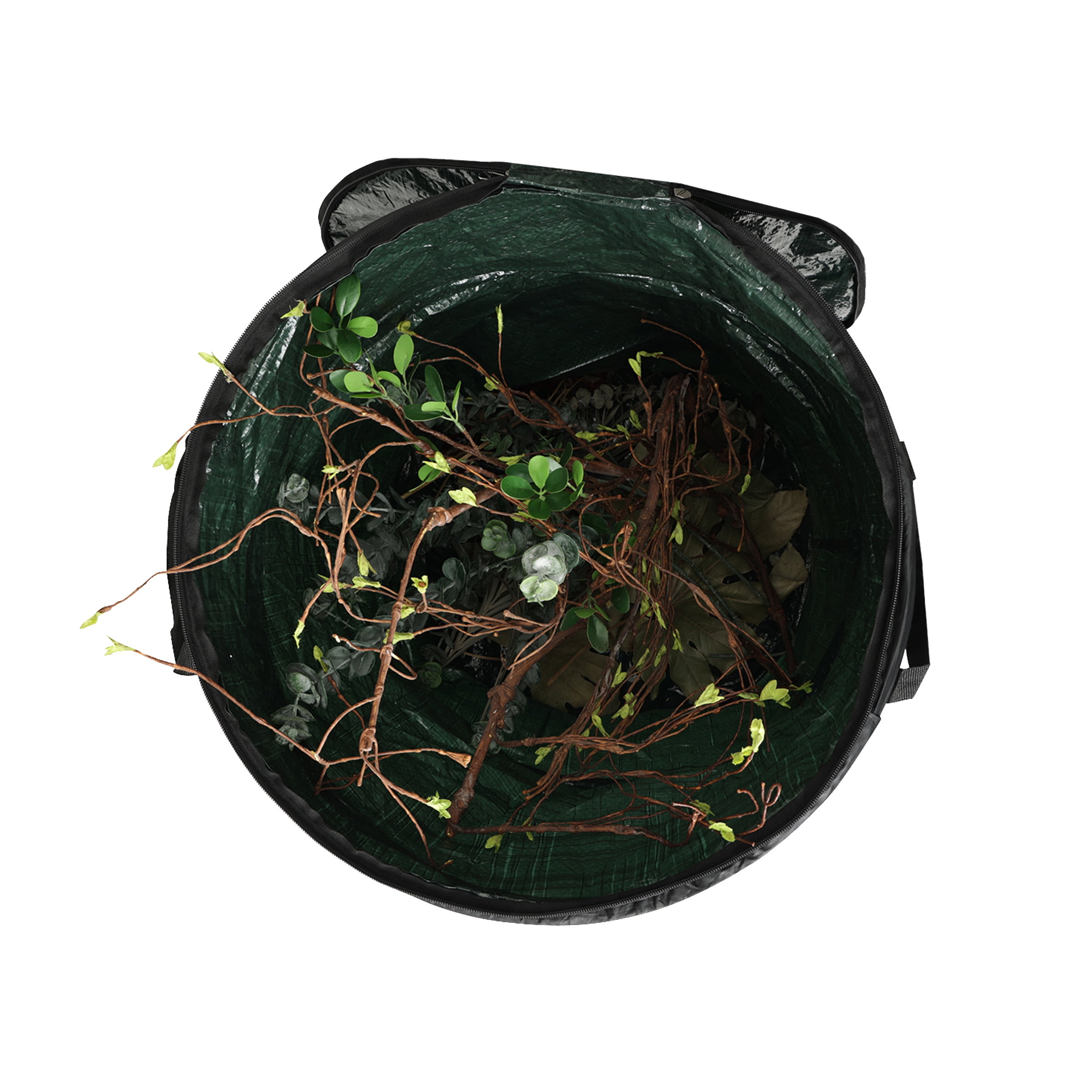 Wakeman 29.5-Gallon Pop Up Outdoor Garbage Can - Collapsible Trash Can for Parties, Yard Waste, or Laundry - Camping Accessories