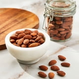 Great Value Lightly Salted Almonds 14 oz with Sea Salt, 50% Less Sodium ...