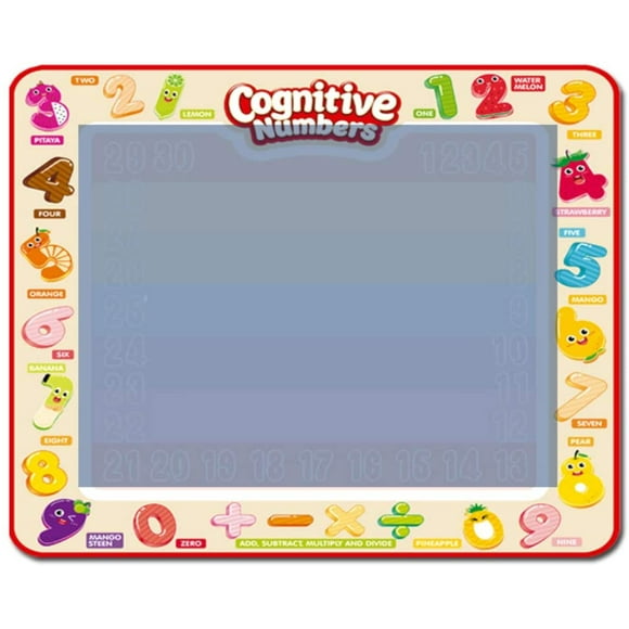 Doodle Drawing Mat, 78x78cm Kids Children Reusable Magic Water Doodle Painting Carpet, Children Fun Learning at Home School Christmas Birthday Gift