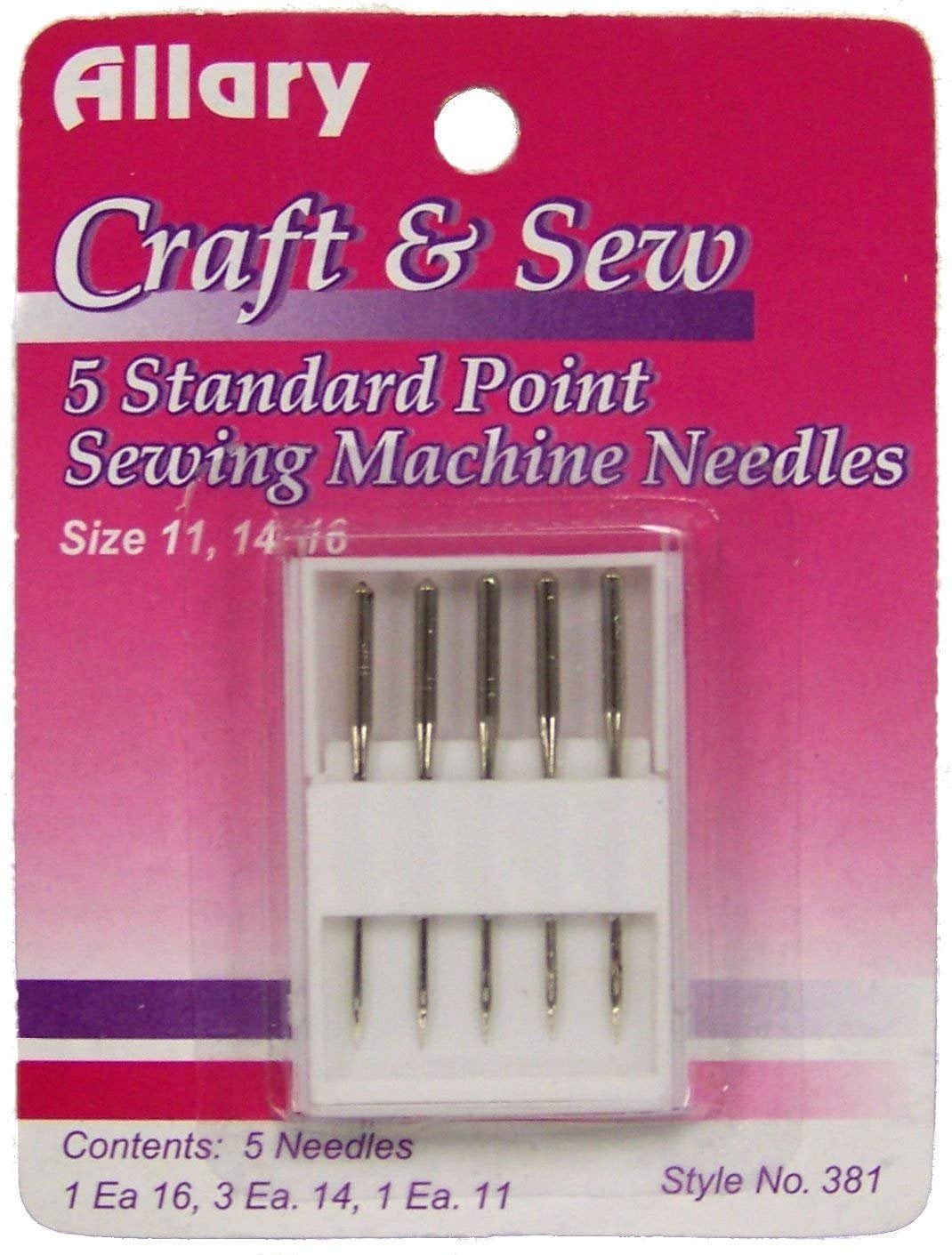 Allary 5 Standard Point Sewing Machine Needles
