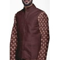 thumbnail image 4 of Atasi Ensemble Kurta Pyjama Indien pour Hommes, Veste Imprimée Classique Décontractée, 4 of 5