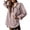 Pink, variant on Zpanxa Women's Denim Shacket V Neck Distressed Wash, New Arrival Long Sleeve Western Style Jacket
