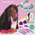 thumbnail image 3 of Breyer Horses Mane Beauty Horse Styling Head, Blaze Black Extra-Long Silky No Tangle Mane, 3 of 9