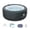 Black, variant on RELXTIME Inflatable Hot tub 2-4 Person Portable Blow Up Square Outdoor Spa, 110 Bubble Air Jets, 2 Filter Cartridges