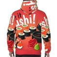 thumbnail image 5 of Bingfone Sushi Men'S Drawstring Hoodie Long Sleeve Pocket Sweatshirts-X-Large, 5 of 9