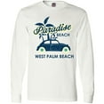 thumbnail image 3 of Inktastic Paradise Beach in West Palm Beach with Palm Trees and Car Long Sleeve T-Shirt, 3 of 5