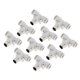 thumbnail image 1 of Accesorios de aire de conexión rápida T tipo de Bargains únicos 5/16" plástico metal 1/4"BSPT 10 piezas tono blanco plateado, 1 of 1